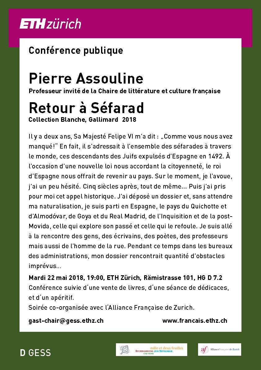Conférence publique de Pierre Assouline